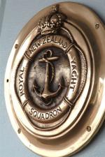 ID 5970 ROYAL NEW ZEALAND YACHT SQUADRON crest, Auckland, NZ